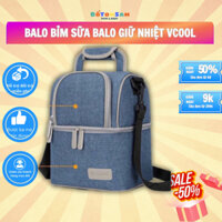 Balo bỉm sữa giữ nhiệt Vcool