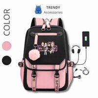 Balo BLACKPINK đa năng thoáng khí Trendy Accessories in họa tiết BLACKPINK thời trang cho nam và nữ