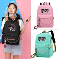 Balo Blackpink HOW YOU LIKE THAT Lisa Jisoo Jennie Rose thông minh đựng laptop hộp bút bóp vở viết đi học tiện dụng idol