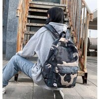 Balo bộ đội 4 lớp chất liệu cao cấp tặng kèm móc khóa gấu cực cool 7729