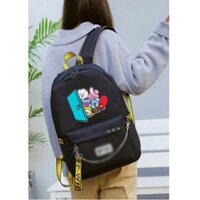 Balo BT.S chibi cặp sách thông minh nam nữ đi chơi đi học tiện dụng V Jung-kook Jimin Suga Jin RM J-Hope