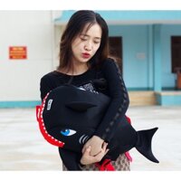 Balo cá mập màu đen vải lưới siêu đẹp