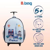 Balo cần kéo B.bag Around the World dành cho học sinh cấp 1 - Xanh da trời
