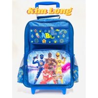 Balo cần kéo đi học - CẶP HỌC SINH cho bé trai tiểu học cấp 1 ( lớp 1 - 5 ) siêu nhân ABC (Có sẵn)