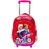 Balo cần kéo đi học cho bé gái tiểu học cấp 1 hình nữ hoàng băng giá - công chúa Elsa Frozen - Hintas CÓ SẴN