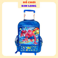 Balo cần kéo hình siêu nhân - Balo cặp đi học cho bé trai tiểu học cấp 1 ABC lớp 1 2 3 CÓ SẴN