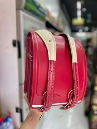 BALO Cặp chống gù lưng RANDOSERU Nhật Bản cho bé tiểu học, khoá tự động BS158663 đỏ