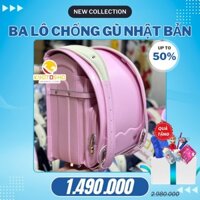 BALO Cặp chống gù lưng RANDOSERU Nhật Bản cho bé tiểu học, khoá tự động 1290 hồng nhạt