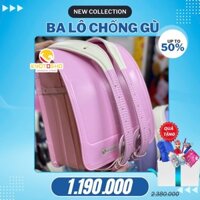 BALO Cặp chống gù lưng RANDOSERU Nhật Bản cho bé tiểu học, khoá tự động BS158665 hồng phấn