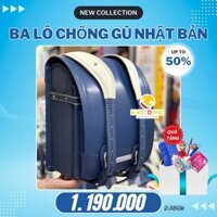 BALO Cặp chống gù lưng RANDOSERU Nhật Bản cho bé tiểu học, khoá tự động BS158664 Navy gạch ngang