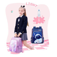 Balo cặp sách cho học sinh chống nước, balo chống gù hoạ tiết 3D nổi,từ lớp 1- lớp 6, không gian rộng tiện ích