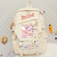 Balo cặp sách học sinh cấp 2 linabell Ba lô nữ sinh cấp 2 học sinh cấp 3 phong cách Hàn Quốc