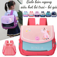 Balo, cặp sách quai ngang chống gù kiểu Anh cho bé đi học, siêu nhẹ, thích hợp lớp 1-4