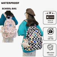 Balo caro VBAG balo vải dù cặp sách nam nữ học sinh sinh viên nhiều ngăn chống nước thiết kế phong cách hàn quốc BL12