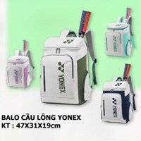 Balo cầu lông chống nước YONEX, balo thể thao để Giày Vợt pickleball Tennis Badminton Sport Bag 47cm