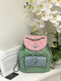 Balo Chanel Mini Dây Xích Siêu Cấp Màu Xanh 23cm