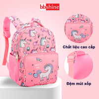 Balo cho bé 3-5 tuổi hình unicorn BBShine Balo mẫu giáo vải dù không thấm nước – B017