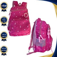 Balo cho bé cặp sách đi học chống gù học sinh trẻ em tiểu học cấp 1, rộng rãi, màu Hồng hoạt tiết trắng Vinhan BL030