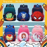 Balo cho bé đi học mẫu giáo 3-6 tuổi nhiều họa tiết Iron Man và nhiều hoạt hình khác cực kỳ đáng yêu