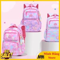 Balo cho bé gái cấp 1, 2 mẫu hot của năm 2022 màu loang siêu đẹp, cặp sách học sinh siêu nhẹ chống thấm nhẹ