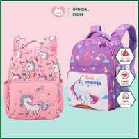 Balo Cho Bé Gái Siêu Nhẹ Chống Thấm Nước Họa Tiết Đáng Yêu