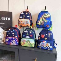 balo cho bé mầm non balo khủng long Cặp sách học sinh mẫu giáo bé trai lớp nhỏ bé gái lớp trung bình nhẹ trẻ em hoạt hình ô tô khủng long ba lô bé trai cá tính