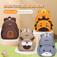 Balo cho bé mầm non từ 2 đến 5 tuổi,chất liệu mềm mại sức chứa lớn,có dây chống lạc,balo trẻ em hình in đáng yêu cute