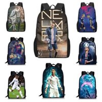 Balo Cho Bé Messi Cristiano Ronaldo Neymar Mbappe Túi Đi Học Ngôi Sao Bóng Đá Ba Lô Trẻ Em Xách Nhẹ Thoải Mái Chống Thấm Nước