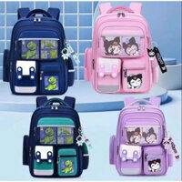 Balo Chống Gù Cho Bé Trai Gái Siêu Nhẹ Chống Nước, Ba lô cấp 1, Cặp Sách Học Sinh Tiểu Học