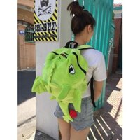 Balo Con Rồng Màu Xanh Lá Mùa hè cho bạn, vải nhung, loại lớn