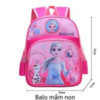 Balo Công Chúa Elsa Hồng Cho Bé Gái 1 - 5 Tuổi Mẫu Giáo Mầm Non Nhà Trẻ