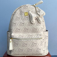 Balo Da họa tiết Mickey Size40cm Hàng Quảng Châu( kèm móc khóa cún)