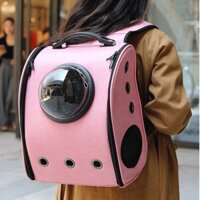 Balo da kính trong suốt dành cho thú cưng chó mèo- Balo thoáng khí giá rẻ tiện lợi