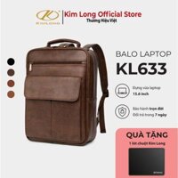 Balo Da Laptop 14 Inch, Balo Da Văn Phòng Nhỏ Gọn Kim Long KL633