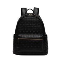 Balo Da Màu Đen Ô Vuông , Balo Đi Học Cặp Đi Học Đẹp