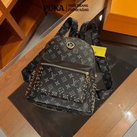 Balo da mini nữ lv giá rẻ đẹp PUKA cặp mini nữ đi học thời trang unisex da pu chống nước