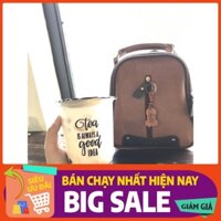 Balo da nữ cao cấp 🔥✔️ FREESHIP✔️🔥BA20 bò lợt thời trang phong cách hàn quốc
