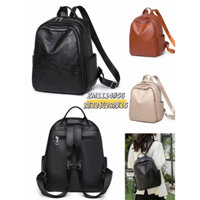 Balô da nữ đi học đi chơi đi du lịch da mềm ép chữ