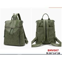 Balo da Nữ màu xanh da mềm mại đeo 2 kiểu siêu đẹp