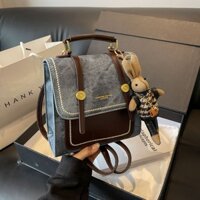 Balo Da PU Cao Cấp Da Trơn Khóa Zip Chắc Chắn Kiểu Dáng Cổ Điển Sang Trọng mã 2116(ko bao gồm gấu bông)