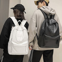 Balo da pu nam nữ HienHap balo ulzzang chống nước trơn đi học đi chơi basic thời trang hàn quốc