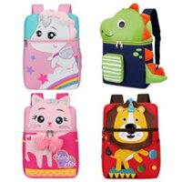 Balo dáng hộp cho bé đi học mẫu giáo 2-6 tuổi ( kỳ lân,mèo, khủng long , sư tử)