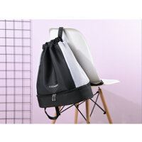 Balo dây rút nữ thể thao có ngăn giày đựng quần áo túi túi rút Coomikke [video thật]