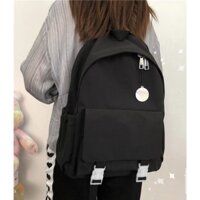 Balo Đen khoá nhựa trắng ( không gấu) Sẵn