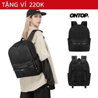 Balo đen vải canvas local brand ONTOP nam nữ đựng vừa laptop 14.3inch COHER Backpack Pos-Pro | O-P65