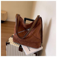 Balo đeo 2 kiểu form mềm- 1 dây kéo chéo ( nhung da lộn)