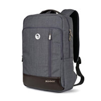 Balo đẹp dành cho nam - nữ Mikkor The Ralph có ngăn chống sốc laptop 14.5 inch - Grey