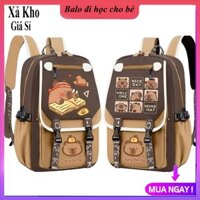 Balo đi học balo CAPYBARA, Cặp đi học KAPIBARA nam nữ nhiều ngăn chống nước, Cặp sách học sinh cấp 1,2 hot 2025 ulzzang