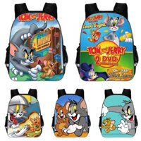 Balo Đi Học Cho Bé Tom Và Jerry 3D Phim Hoạt Hình Ba Lô Trẻ Em Chống Nước Thoải Mái Túi Tiểu Học