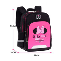 Balo Đi Học Cho Bé Trai Bé Gái Lớp 1 - 3 Hình Mickey vải chống thấm có phản quang, ba lô cặp sách tiểu học